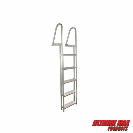 EXTREME MAX Extreme Max 3005.3383 Aluminum Pontoon/Dock Ladder - 5-Step 3005.3383